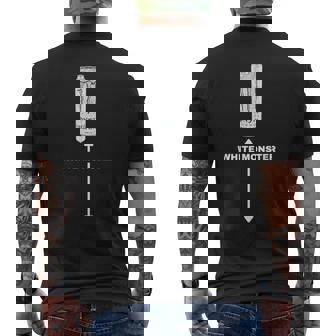 White Monster Joke Man Friends Men's T-shirt Back Print - Thegiftio UK