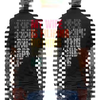 My Wife Is Filipina Nothing Scares Me Men's Back Print T-Shirt - Monsterry