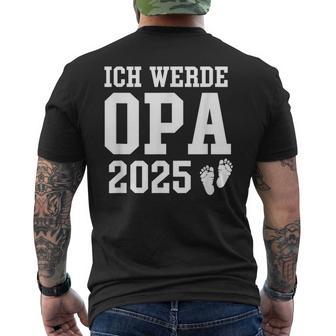 I Will Grandpa 2025 Baby Announcement Grandpa 2025 T-Shirt mit Rückendruck - Geschenkecke