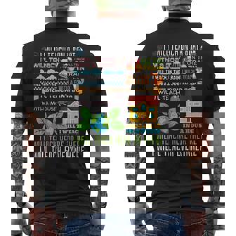 I Will Teach On A Boat Goat I Will Teach Everywhere Teacher Men's Back Print T-Shirt - Monsterry