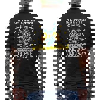Will Work For Robux Gaming Token Saying Men's T-shirt Back Print | Mazezy