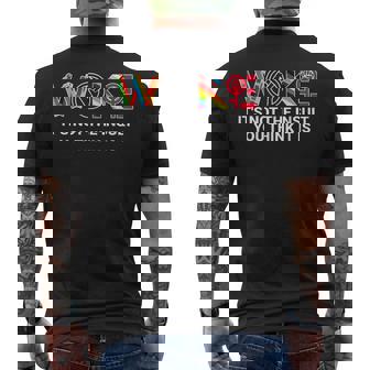 Woke It's Not The Insult You Think It Is Men's T-shirt Back Print - Seseable