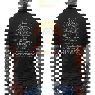 The Wonder Of Teaching Is Watching Caterpillars Become Men's T-shirt Back Print - Thegiftio UK