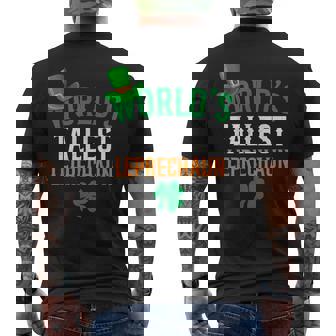 World’S Tallest Leprechaun St Patrick's Day Men's T-shirt Back Print - Monsterry