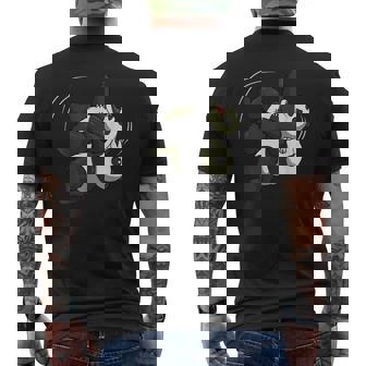 Wrestling Giant Panda Bear Wrestler Fighting Men's Back Print T-Shirt - Monsterry