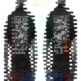 If They Talk Behind Your Back Fart Alpha Wolf Meme Men's T-shirt Back Print - Thegiftio UK