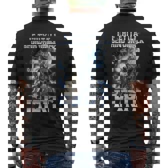 If They Talk Behind Your Back Fart Alpha Wolf Meme Sigma Men's T-shirt Back Print - Monsterry