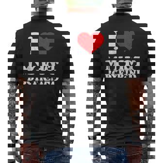 Y2k I Heart My Hot Boyfriend Outfit Y2k I Love My Hot Bf T-shirt imprimé au dos - Cadeauxyz