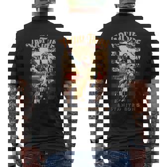 Yaqui Tribe American Indian Warrior Chief Stand Strong Men's Back Print T-Shirt - Monsterry