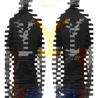 Yellowstone Dutton Ranch Gold Y Logo S T-Shirt mit Rückendruck - Geschenkecke
