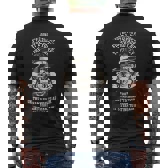 If You’Re Going To Fight Fight Like You’Re The Third Monkey Men's T-shirt Back Print - Thegiftio UK