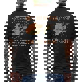 You've Just Buttered Your Last Biscuit Western Frog Men's T-shirt Back Print - Seseable