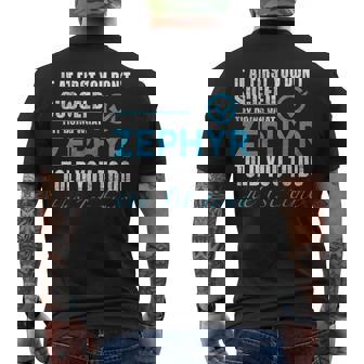 Zephyr Name Try What Zephyr Told You To Do Men's Back Print T-Shirt - Monsterry