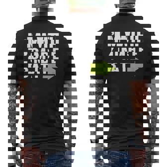 Zombie Bait Halloween Scary Men's Back Print T-Shirt - Monsterry