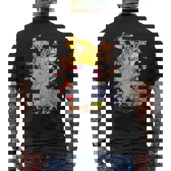 Zoo Animals Wildlife Birthday Party Zoo Day Men's Back Print T-Shirt - Monsterry