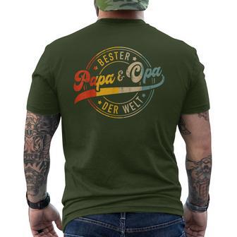 Best Dad And Grandpa For Father's Day Birthday And Christmas T-Shirt mit Rückendruck - Geschenkecke