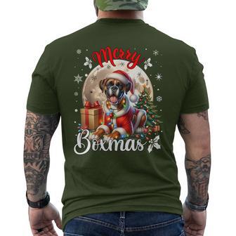 Boxer Dog Christmas Boxer Merry Boxmas Boxer T-Shirt mit Rückendruck - Geschenkecke