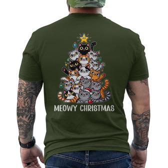 Cat Christmas Cat Christmas T-Shirt mit Rückendruck - Geschenkecke