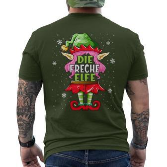 Cheeky Elf Outfit Christmas Family Christmas T-Shirt mit Rückendruck - Geschenkecke