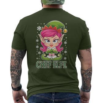 Chef Elf Saying Outfit Christmas T-Shirt mit Rückendruck - Geschenkecke