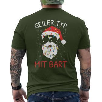 Christmas With Beard Santa Claus Christmas Beard Carrier T-Shirt mit Rückendruck - Geschenkecke