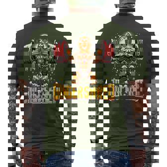 Christmas Bodybuilding Gingershred Gingerbread Gym Men's T-shirt Back Print - Monsterry
