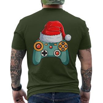 Christmas For Boys Children Toddler Gaming Santa T-Shirt mit Rückendruck - Geschenkecke