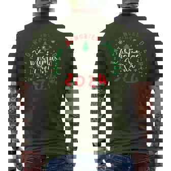 Christmas Crew 2024 Making Memories Together Xmas Pajamas Men's T-shirt Back Print - Monsterry