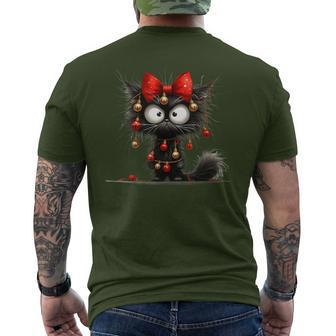 Christmas Grumpy Cat Cheeky T-Shirt mit Rückendruck - Geschenkecke