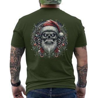 Christmas Skull Christmas Death Heavy Xmas T-Shirt mit Rückendruck - Geschenkecke