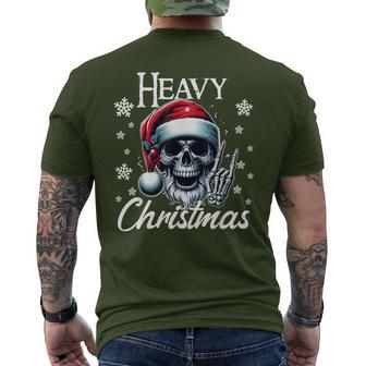 Christmas Skull Christmas Heavy Xmas Skeleton T-Shirt mit Rückendruck - Geschenkecke