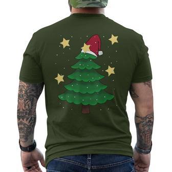 Christmas Tree Fir Christmas Children Christmas Stars Snow T-Shirt mit Rückendruck - Geschenkecke