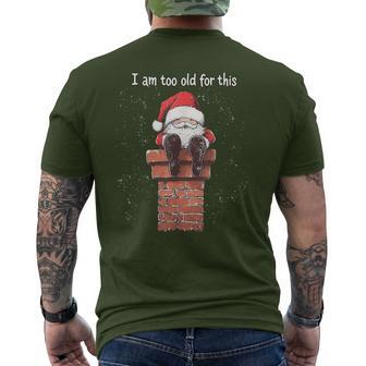 Christmas Tree Christmas Santa Chimney Christmas T-Shirt mit Rückendruck - Geschenkecke