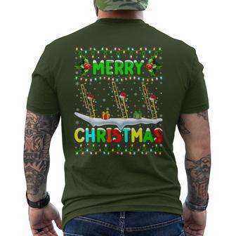 Christmas Trombone Lighting Santa Hat Merry Christmas Trombone T-Shirt mit Rückendruck - Geschenkecke