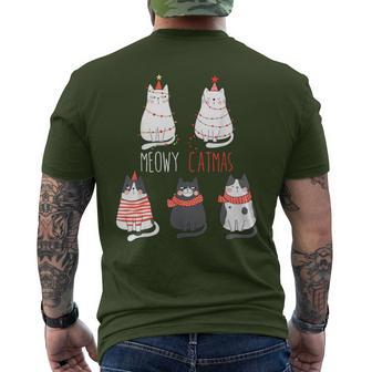 Cute Cats Xmas Kitten Christmas Outfit Christmas T-Shirt mit Rückendruck - Geschenkecke