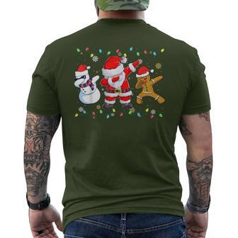 Dabbing Santa Claus Christmas Xmas T-Shirt mit Rückendruck - Geschenkecke