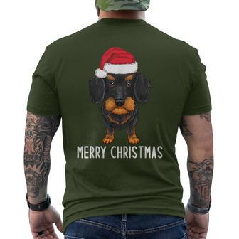 Dachshund Christmas Jumper Merry Christmas Dachshund Christmas T-Shirt mit Rückendruck - Geschenkecke