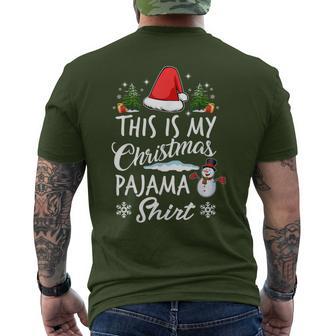 Das Ist Mein Christmas Pyjamas Matching Family T-Shirt mit Rückendruck - Geschenkecke