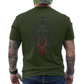 Day Of The Dead Prayer La Calavera Catrina Santa Muerte T-Shirt mit Rückendruck - Geschenkecke