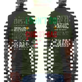 I Don't Do Matching Christmas Pajamas Couples Family Men's T-shirt Back Print - Monsterry