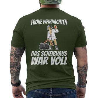 Frohe Weihnachten Merry Christmas T-Shirt mit Rückendruck - Geschenkecke