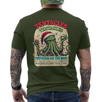 Cthulhu Christmas Tentacle Eldritch Holiday T-Shirt mit Rückendruck - Geschenkecke