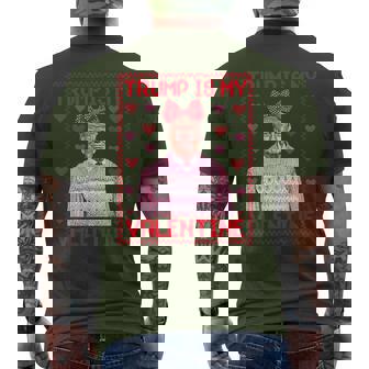 Trump Is My Valentine Ugly Sweaters Trump Valentine Men's T-shirt Back Print - Thegiftio UK