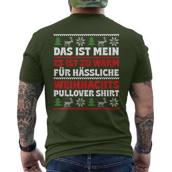 Ugly Christmas Jumper Slogan Christmas Jumper T-Shirt mit Rückendruck - Geschenkecke