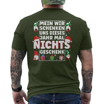 We Give Us Nothing Xmas Christmas S T-Shirt mit Rückendruck - Geschenkecke