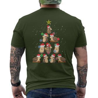 Hedgehog Christmas Animal Xmas Animal Love Pet T-Shirt mit Rückendruck - Geschenkecke