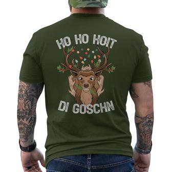 Ho Ho Hoit Di Goschn Weihnachten Ugly Christmas T-Shirt mit Rückendruck - Geschenkecke