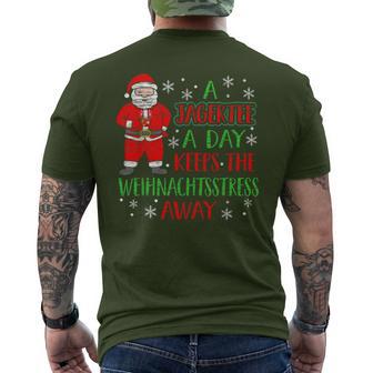 A Jager A Day Keeps Christmas Stress Away Austria T-Shirt mit Rückendruck - Geschenkecke