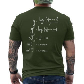 Merry Christmas Maths Christmas T-Shirt mit Rückendruck - Geschenkecke