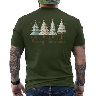 Merry Christmas Tree Christmas Tree T-Shirt mit Rückendruck - Geschenkecke